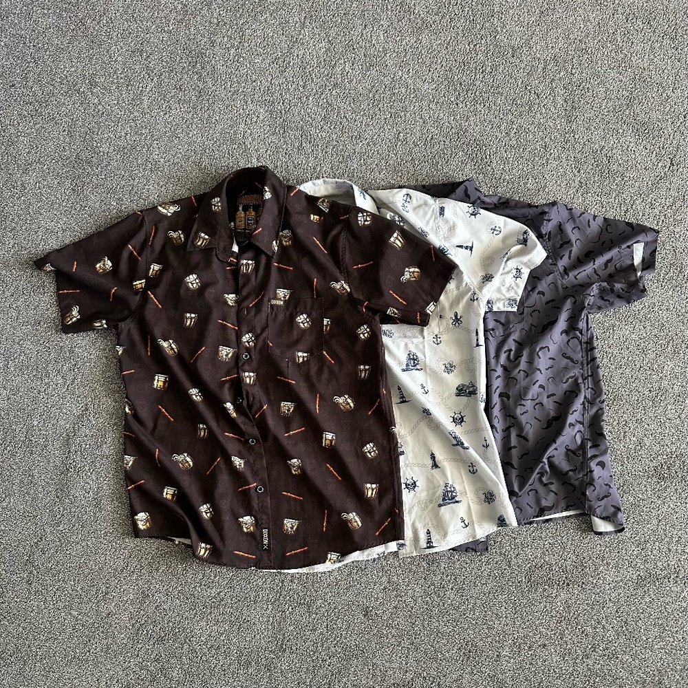 Set of 3 - Size LARGE Dixxon Party Shirts